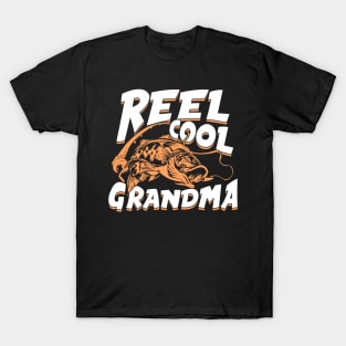 Reel Cool Grandma Fishing Grandmom Gift T-Shirt